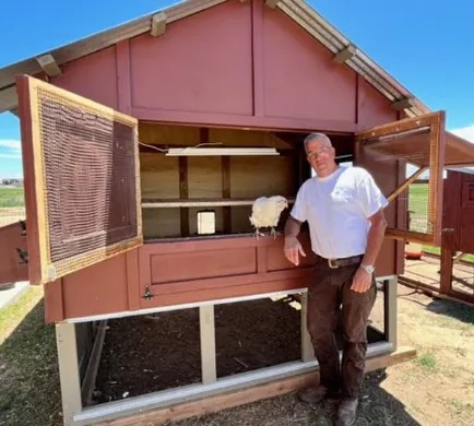 Bill, founder of LuckyBird Coops